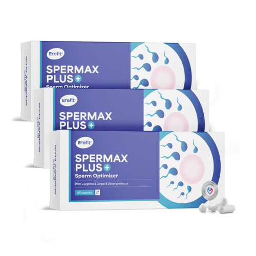 3x SpermaX Plus – apoyo al esperma, en total 180 cápsulas