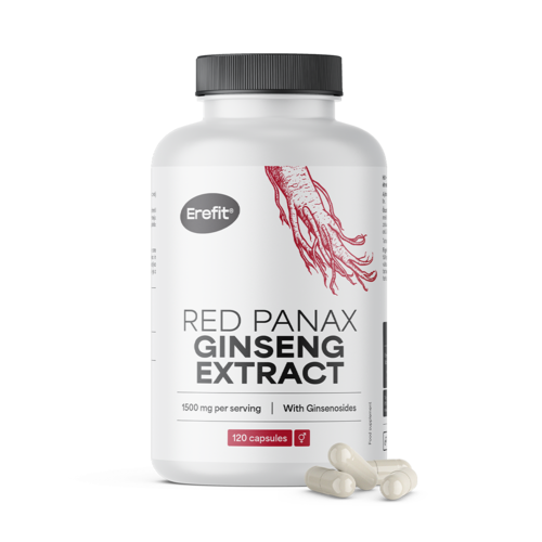 Extracto de ginseng rojo 1500 mg, 120 cápsulas