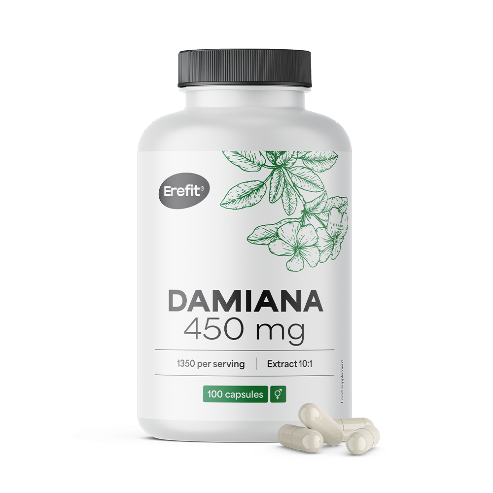 Damiana 450 mg - extracto 10:1.
