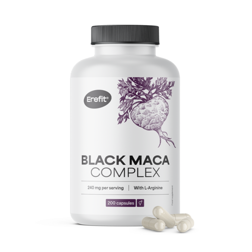 Complejo de maca negra, 200 cápsulas