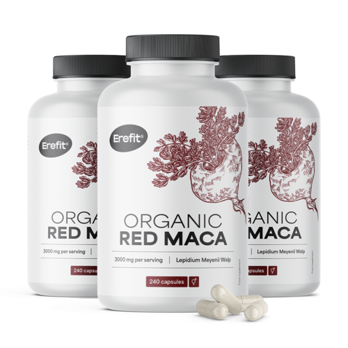 3x Maca roja 3000 mg, en total 720 cápsulas